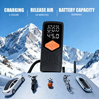 Mini pompe à air électrique portable sans fil 3000mAh Convient pour le gonflage des pneus avec fonction d'éclairage Applicable à divers scénarios
