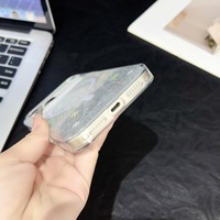 Vente en gros Etui de téléphone antichoc magnétique transparent en Tpu de luxe à paillettes Etuis de téléphone mignons pour filles pour iphone 17 Pro Max 16 15 14