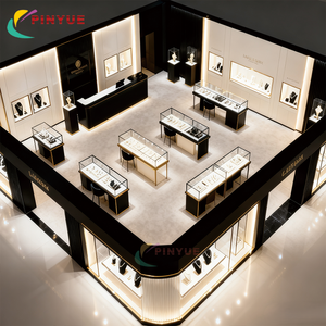 Vitrine de présentation de <span class=keywords><strong>bijoux</strong></span> en verre avec éclairage <span class=keywords><strong>LED</strong></span>, kiosque, couleur personnalisée, acrylique, collier, boucles d'oreilles, bracelet, <span class=keywords><strong>armoire</strong></span> à <span class=keywords><strong>bijoux</strong></span> pour boutique - Product Image 5