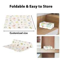 Tapis de jeu pliable en PVC non toxique personnalisé pour bébés, tapis de sol en mousse pour enfants, tapis de sol pour aire de jeux, vente en gros OEM&ODM