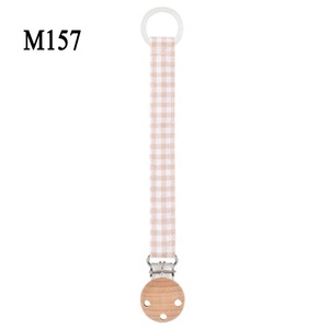 <strong>Dummy</strong> Soother Holder Chain Clips Feed 100% Cotton Wholesale Grinding Teeth Soothing Chain - Product Image 4