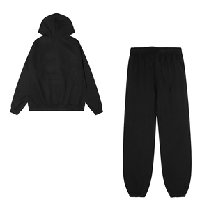 Sudadera con Capucha de Alta Calidad para Hombre, Diseño Oversize, Algodón, Unisex, con Letras Negras, Estilo Moderno, Marca de Moda - Product Image 1