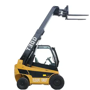 4x4 바퀴 텔레스코픽 지게차 거친 지형 미니 telehandler 함께 3000Kgs 용량