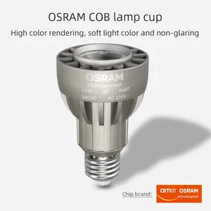 E27 Base Energy Saving Long Lifespan Aluminum PAR20 LED Spot Light Bulbs With OSRAM Ra97 COB Chip