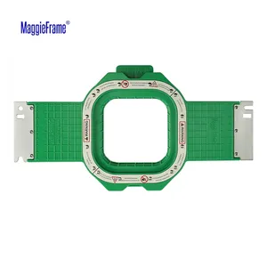 Mesin bordir magnetik Hoop, mesin bordir magnetik hoop Mighty, 130x130mm 5.1x5.1 inci untuk Janome MB4 MB-4S MB7, mesin bordir MB-7S