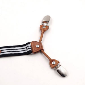 Vente en gros de <span class=keywords><strong>porte</strong></span>-jarretelles à rayures pour enfants avec 4 clips pour pantalons masculins et féminins - Product Image 5