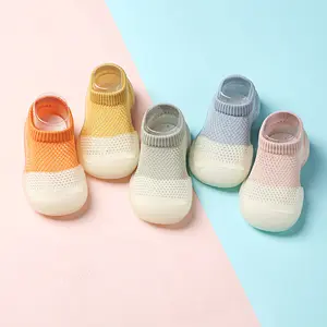 Cotton Knit Baby Sock Shoes Cute Socks Wholesale Custom Anti Slip Newborn Floor Toddler Girl Boy Custom Logo Casual Crew 10pairs