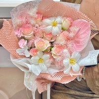 Rouleau de papier d'emballage en nid d'abeille en gros, papier artistique maillé coloré pour bouquets de fleurs fraîches, emballage cadeau, matériel pour fleuristes