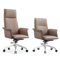 Chaise de bureau ergonomique moderne avec réglage en hauteur, roulettes pivotantes et dossier confortable pour la maison, le personnel de bureau et les conférences