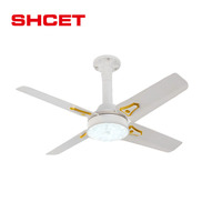 Lámpara de Techo LED con Control Remoto para el Hogar, Lámparas Colgantes de 4 Aspas con Ventilador y Control Remoto para Dormitorio