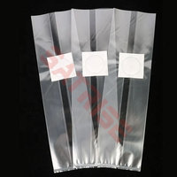 Bolsas de Cultivo de Hongos de Polipropileno Duraderas de Gran Tamaño (25*14*65cm) para Ostra/Jerónimo, Bolsa Gruesa y Transpirable para Micelio de Hongos con Filtro