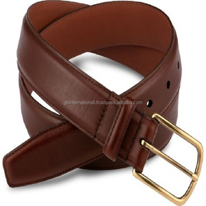 Cinturones de cuero para hombre a la moda cinturones formales de hombre hechos a mano de alta calidad para pantalones o jeans - Product Image 1