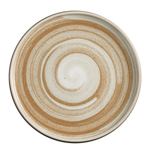 Piatti Rotondi in Ceramica Bicolore Maculata, Piatti da Portata con Bordo Opaco per Colazione, Piatti Principali, Dessert, Catering Domestico, Feste ed Eventi - Product Image 6