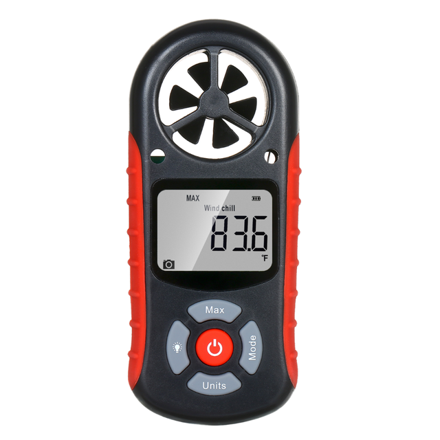 High Quality TEARER-TECH TL-303 8-in-1 Handheld Wind Speed Meter 0.3-30m/s Anemometer Barometer/altimeter/dew Point ABS Material