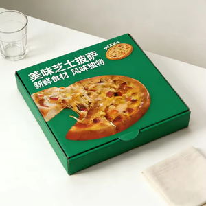 Scatola per Pizza Ecologica Personalizzabile, Contenitore per Alimenti con Coperchio Colorato per Catering e <span class=keywords><strong>Consegna</strong></span> - Product Image 5