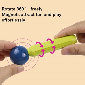 Jouets magnétiques éducatifs intelligents pour enfants, boules magnétiques, jouet de construction magnétique, boules et bâtonnets magnétiques, bâtonnet magnétique d'apprentissage - Product Image 4