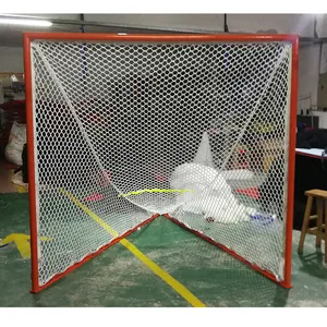 Factory wholesale New Style High Tenacity Polyester 6'*6'*7' Lacrosse Goal Net With Long Service Life