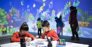 8Games Interactieve Schilderij Muur Interactieve Spellen Voor Kinderen Magie Ar Tekening Projector Bos Ruimte <span class=keywords><strong>Aquarium</strong></span> Muur Projectie - Product Image 2