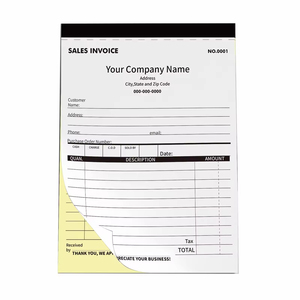 Carnet <span class=keywords><strong>de</strong></span> reçus <span class=keywords><strong>de</strong></span> location autocopiants personnalisé en <span class=keywords><strong>3</strong></span> feuillets, formulaires NCR <span class=keywords><strong>de</strong></span> haute qualité avec taille et logo sur mesure, 4 reçus par page pour usage professionnel - Product Image 1