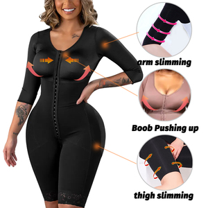 Dropshipping Post Surgery <strong>Tummy</strong> <strong>Tucker</strong> Snatched Bodysuit Posture Corrector Belt Colombian Shapers Shapewear for Women - Product Image 3