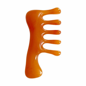 Peigne de massage du cuir chevelu en résine, brosse à dents larges, masseur visage et corps tendance, favorisant la croissance des cheveux, usage domestique - Product Image 1