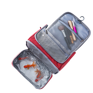 Bolsa de aseo colgante con separación para ropa seca y mojada, bolsa de viaje para maquillaje, bolsa de almacenamiento de cosméticos, bolsa de maquillaje de gran capacidad con aspecto de alta gama - Product Image 2