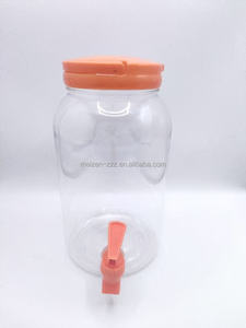 <span class=keywords><strong>Carafe</strong></span> en plastique de grande capacité Pichet PET Party Cold Juice Beer Conteneur en plastique transparent Distributeur de boissons Ensemble avec <span class=keywords><strong>robinet</strong></span> - Product Image 6