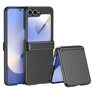 Sợi carbon trường hợp điện thoại, siêu mỏng và chống sốc, tương thích với Samsung Galaxy Z flip7/6/5/4/3 phong cách kinh doanh tối giản - Product Image 6