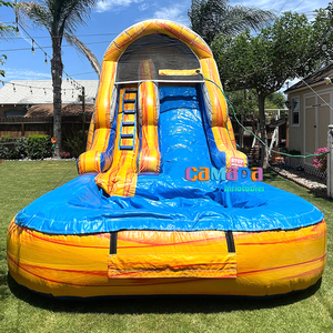 Tobogán inflable de 2 carriles de suministro de fábrica Tobogán de grado comercial para Parque de Atracciones - Product Image 4