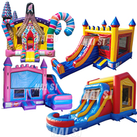 Enfants lune gonflable Moonwalk Water Jumper gonflable lune marche château gonflable saut Commercial arc-en-ciel rebond maison location de fête