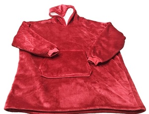 OEM Custom Logo Eco-friendly Breathable Warm Giant Pocket Custom Oversized Flannel <strong>Blanket</strong> <strong>Hoodie</strong> for <strong>Women</strong> - Product Image 2