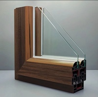 Puertas de ventanas abatibles Upvc ventanas abiertas de doble acristalamiento con aislamiento de PVC