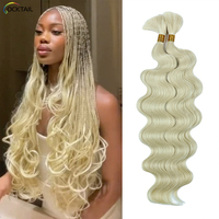 Extensions de cheveux en vrac Futura Fiber Body Wave pour tressage, cheveux synthétiques Boy Wave sans trame pour tresses bohèmes