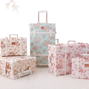 Hete Verkoop Luxe Vintage Travel Trolley Box Retro Stijl Tsa Lock Koffer Spinner Wielen Met Pu Lederen Nieuwe Vintage Bagagesets - Product Image 6