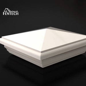 ฝาครอบเสาไม้รั้วพีวีซี/ไวนิลสีขาว ขนาด 5x5 นิ้ว - Product Image 1