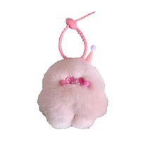 Soododo Kawaii Peluche Faite à la Main, Breloque de Sac à Dos Dessin Animé, Porte-clés Voiture Glacée, Pendentif de Sac Style Instagram