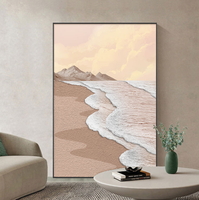 Peinture décorative 3D abstraite moderne blanche sur toile encadrée en aluminium, peinture par numéros, décoration de salon