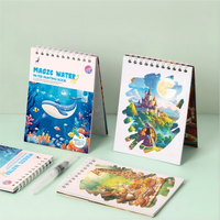 Livre de peinture à l'eau portable pour enfants, livre de coloriage à l'eau magique de poche, animaux, licorne, océan, livre d'art