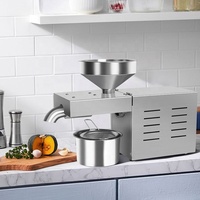 Presse à huile commerciale automatique de petite taille - Pressage à froid et à chaud, capacité de 3 à 6 kg/h, extraction multi-huiles pour usage domestique et commercial