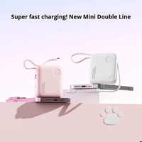 Dernier modèle de batterie externe 20000mAh avec écran LED, chargeur portable 22.5W Type C rapide pour iPhone