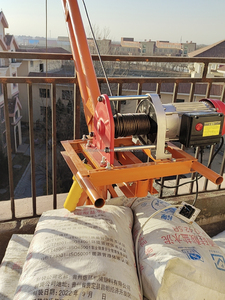 Mini-<span class=keywords><strong>grue</strong></span> électrique de chantier, treuil électrique, <span class=keywords><strong>petite</strong></span> <span class=keywords><strong>grue</strong></span> hydraulique <span class=keywords><strong>manuelle</strong></span> de 1 tonne - Product Image 5