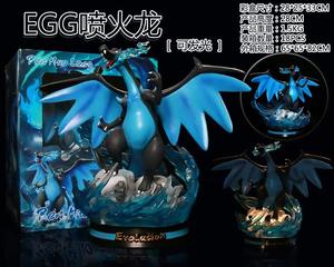 Figurines d'anime de grande taille de la série 17 Eevee Fire Breathing Dragon Super Dream Pokemoned Model Ornaments avec effet lumineux - Product Image 4