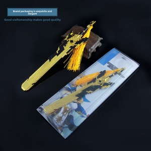 Para Genshin Impact Noelle's Sword of No Work Mercancía Modelo <span class=keywords><strong>de</strong></span> arma <span class=keywords><strong>de</strong></span> metal <span class=keywords><strong>de</strong></span> <span class=keywords><strong>dos</strong></span> manos con técnica <span class=keywords><strong>de</strong></span> fundición End of Wolf - Product Image 3
