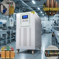 Stabilisateur de tension triphasé AC en cuivre SBW AVR 300KVA haute puissance à affichage numérique et haute efficacité pour usage industriel, production en usine