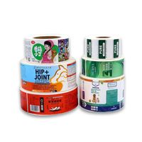 Étiquette en rouleau en plastique Impression personnalisée Étiquette privée Autocollant en rouleau adhésif Autocollant en vinyle Autocollant argenté brillant Effet métallique