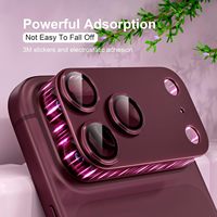 Film protecteur d'objectif d'appareil photo anti-rayures en aluminium haute teneur en alumine 9H avec armure métallique intégrée pour iPhone 18 Pro Max 17 (vente en gros)