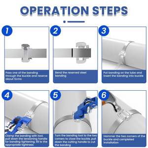 Индивидуальное промышленное крепление и обвязка из нержавеющей стали, обвязочная лента 201 304 из нержавеющей стали - Product Image 4
