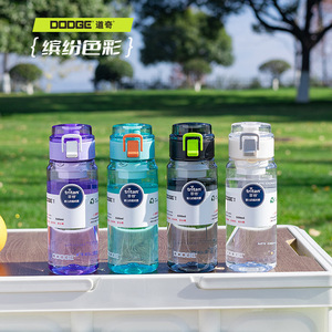 Botella de agua Dodge Tritan de 550ml con tapa abatible, taza para deportes al aire libre para hombres, mujeres, estudiantes, camping - Product Image 1