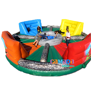 Jeux gonflables d'hippopotames affamés Jeux d'extérieur pour enfants et adultes Jeu de sport gonflable géant pour hippopotames - Product Image 1