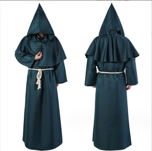 Disfraz <span class=keywords><strong>de</strong></span> Halloween Cosplay disfraz <span class=keywords><strong>de</strong></span> monje medieval túnica <span class=keywords><strong>de</strong></span> monje mago sacerdote COS disfraz <span class=keywords><strong>de</strong></span> escenario - Product Image 6